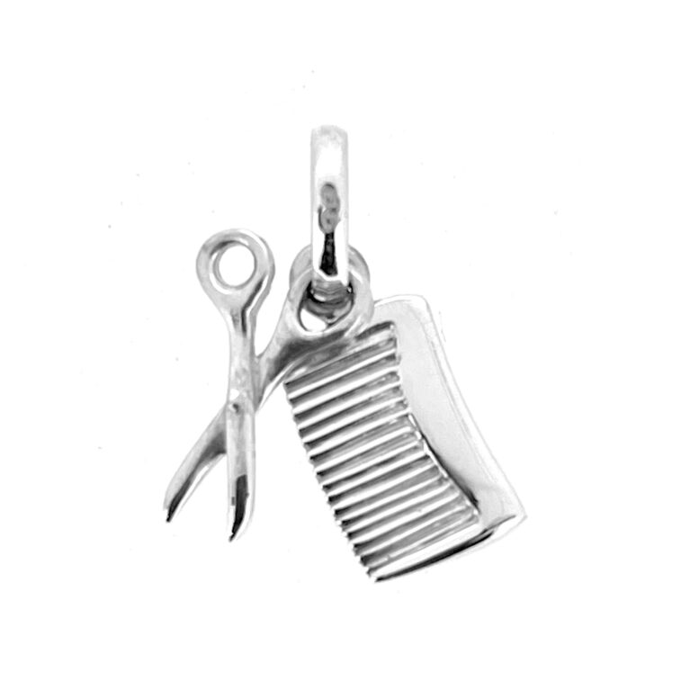 Vintage Links of London Scissors and Comb Charm – Sterling Silver