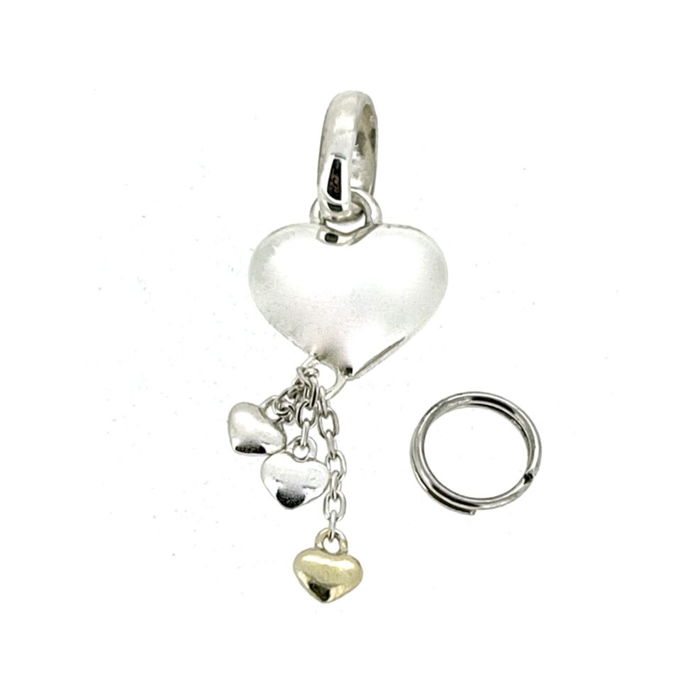 Charm shown with split ring attachment for Sweetie bracelet