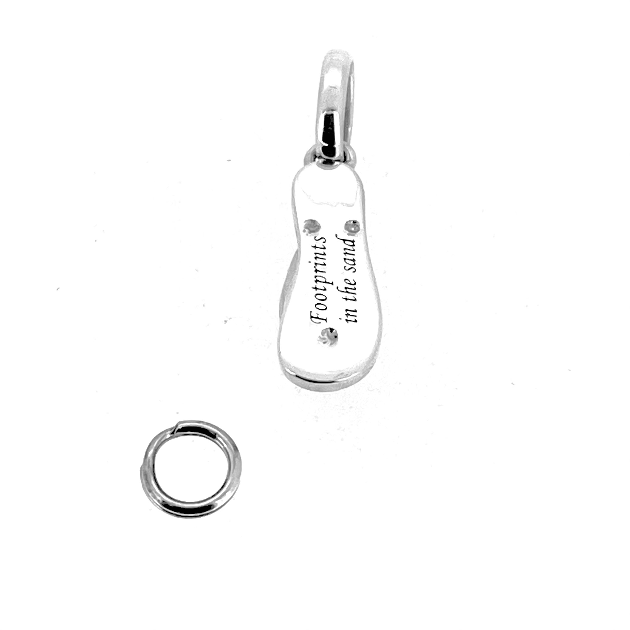 Vintage Links of London Footprints in the Sand Flip Flop Charm