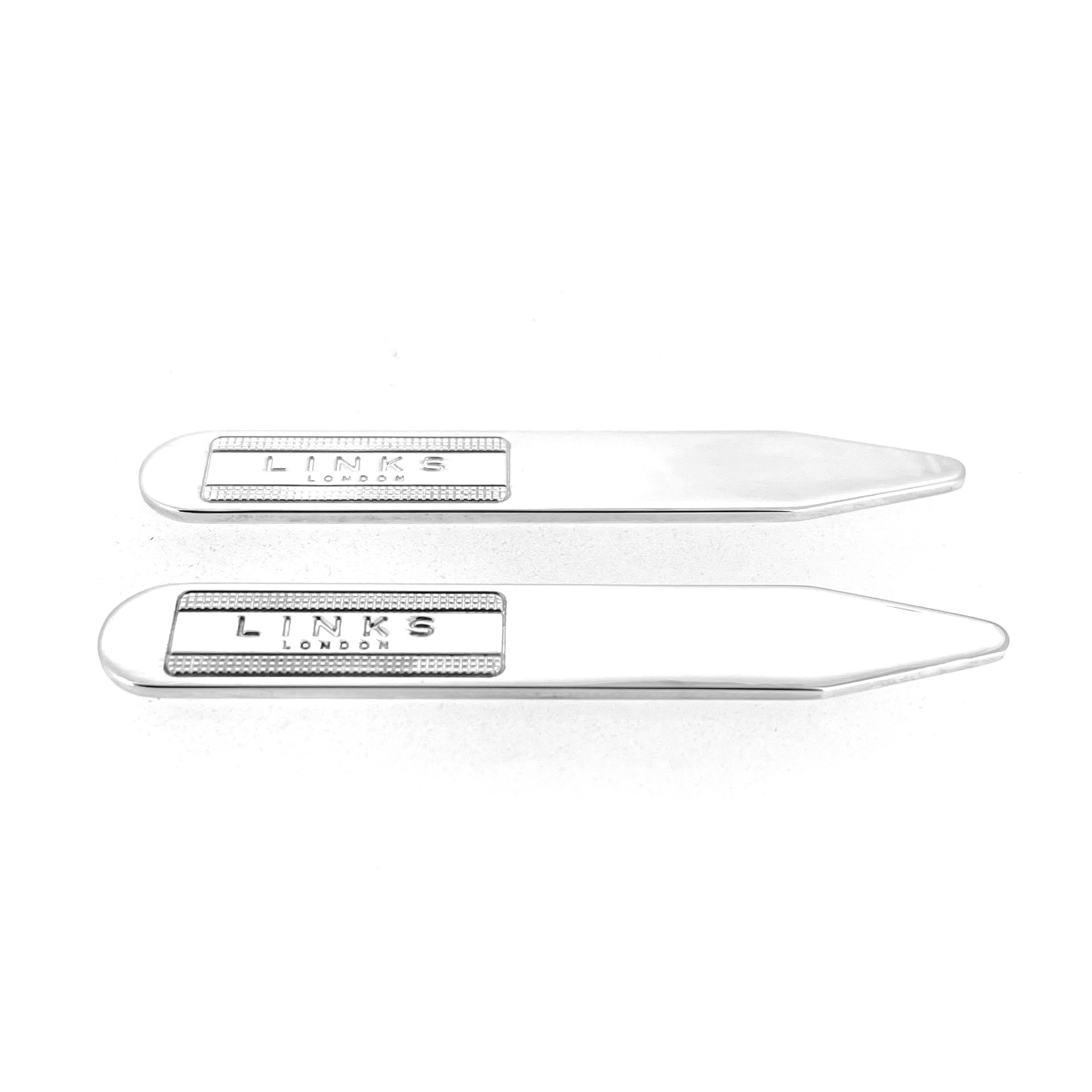 Links of London Grid Collar Stays front view