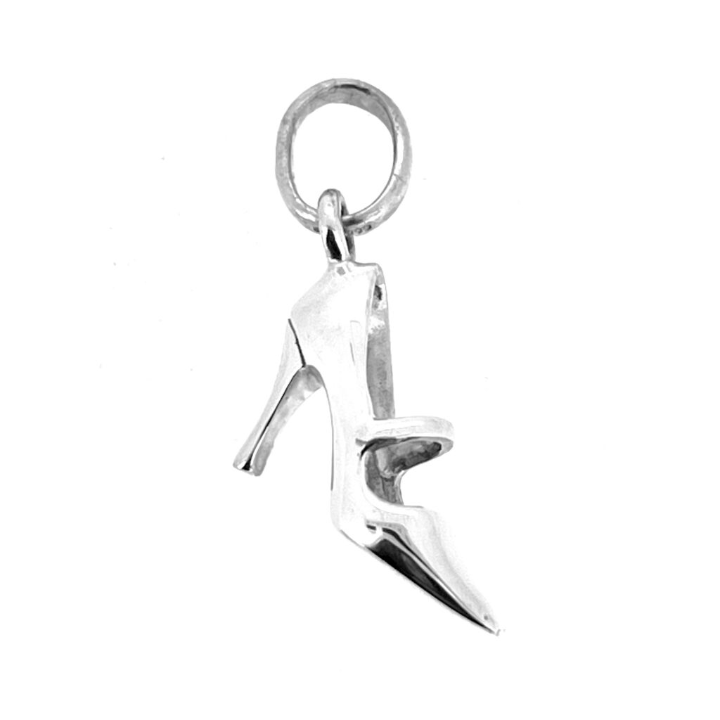 Vintage Links of London high heel shoe charm on white background