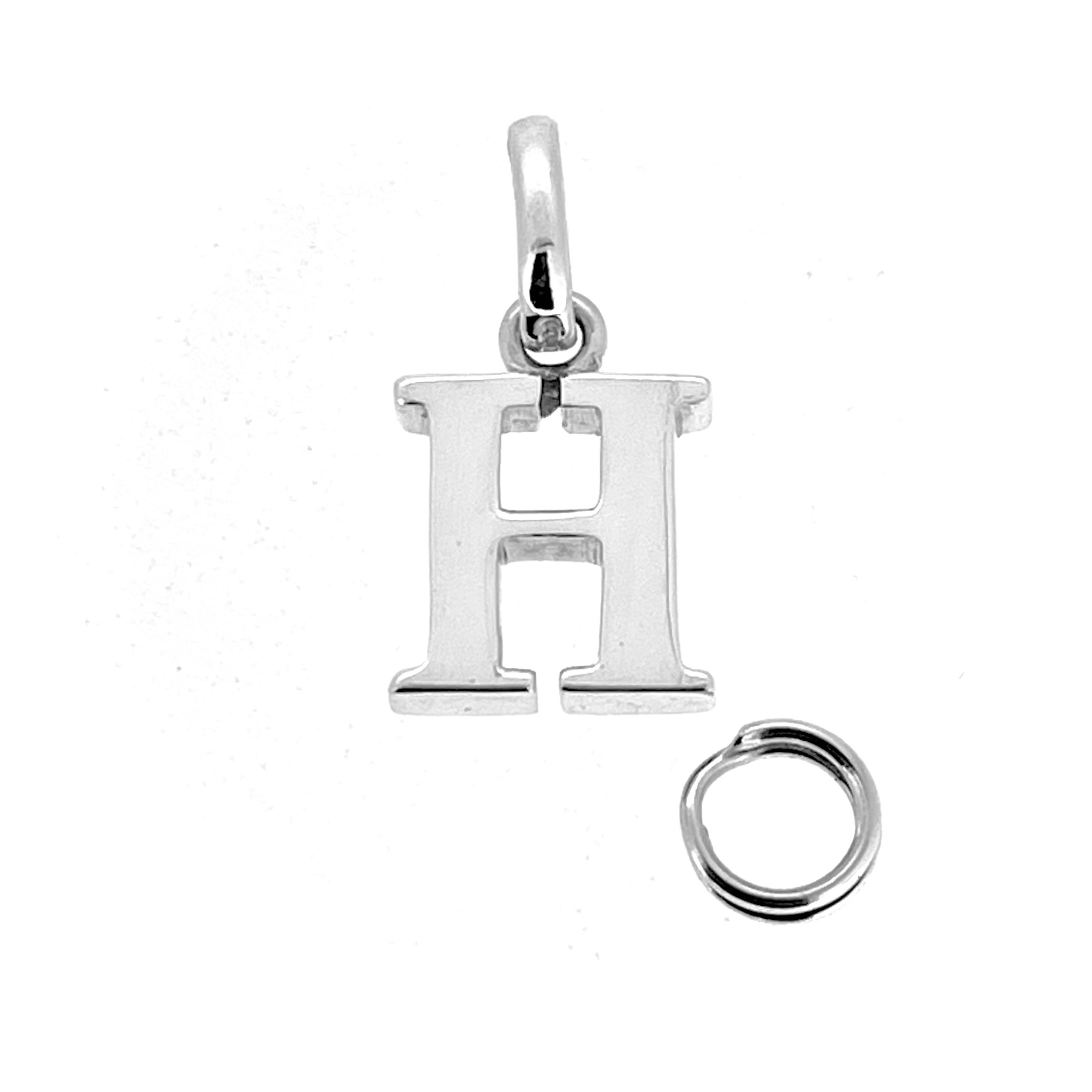 2004 Links of London Alphabet H Charm with hallmarked bail
