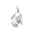 Sterling silver knickers charm close-up showing bow detail