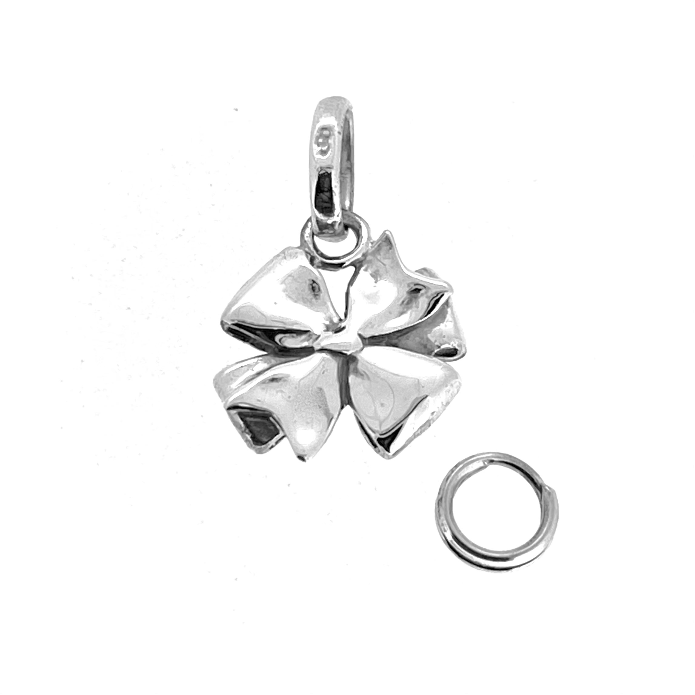 Sterling silver bow charm for Sweetie Bracelet compatibility