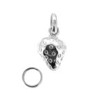 Links of London Strawberry Charm with polished silver finish