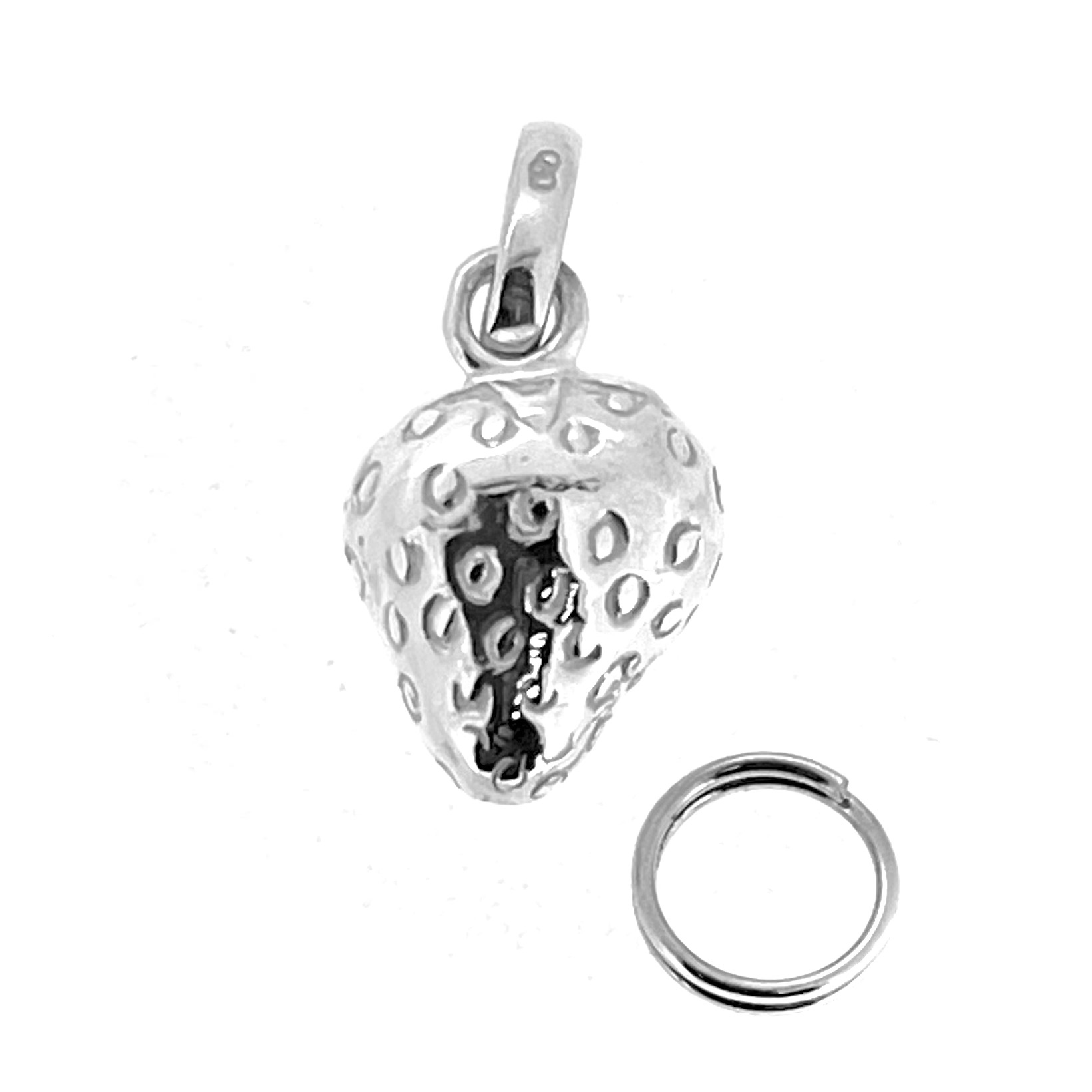 Vintage Links of London Strawberry Charm with split ring attachment