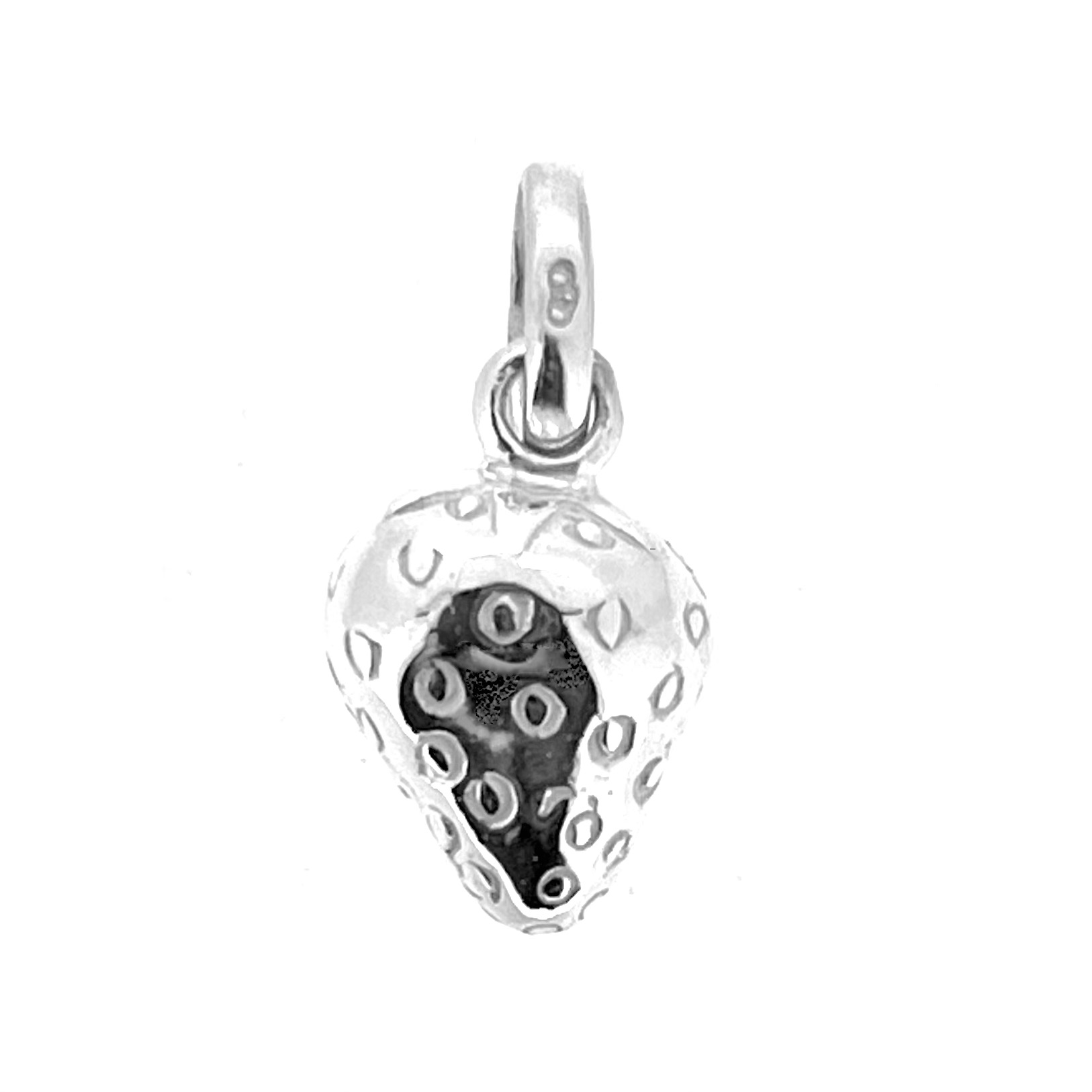 Vintage 2010 Links of London sterling silver Strawberry Charm front view