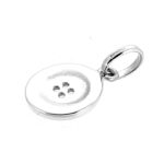Side profile of Links of London Four Hole Button Charm