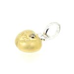 Silver and gold NYC apple charm from final liquidation stock