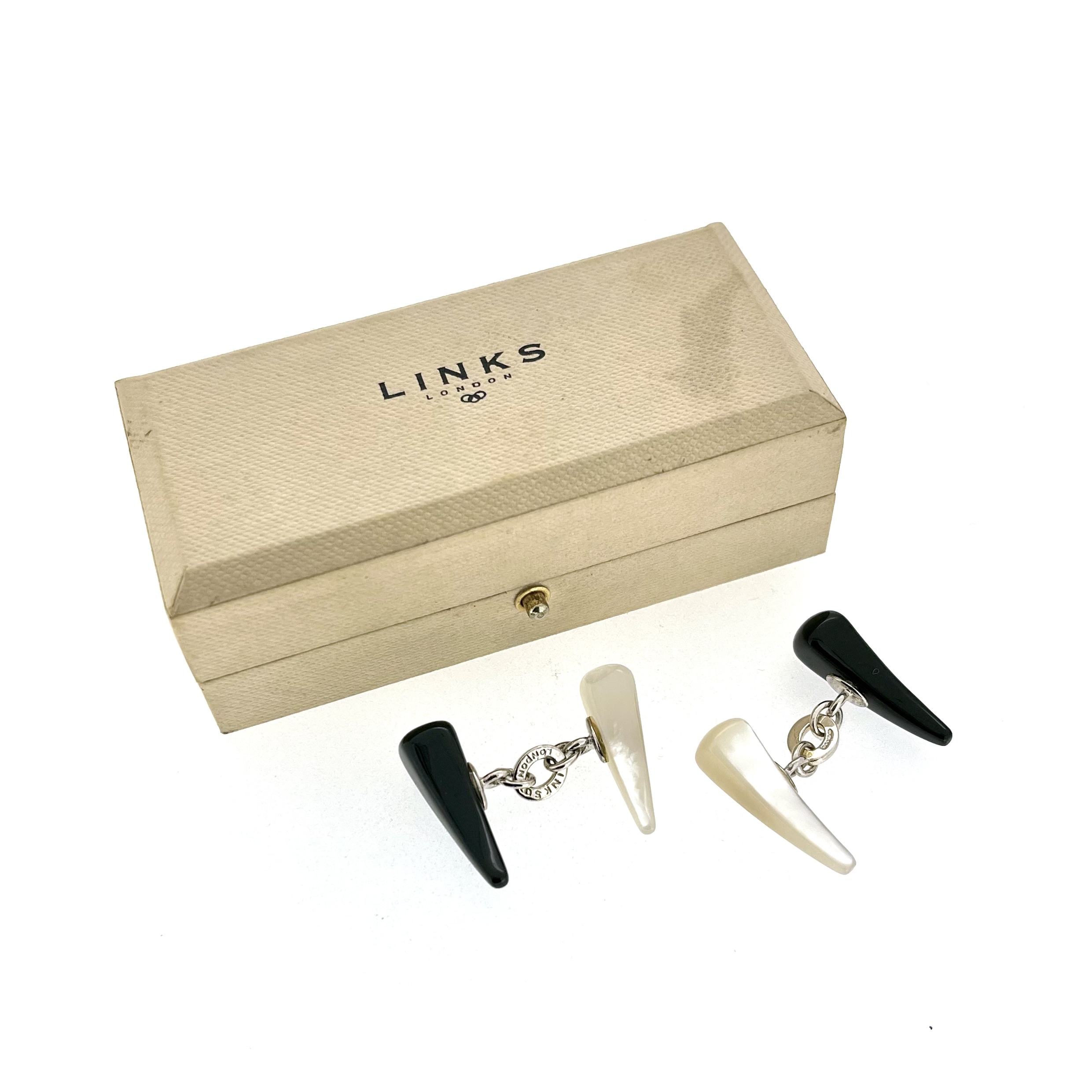 Vintage cufflinks with original Links of London box