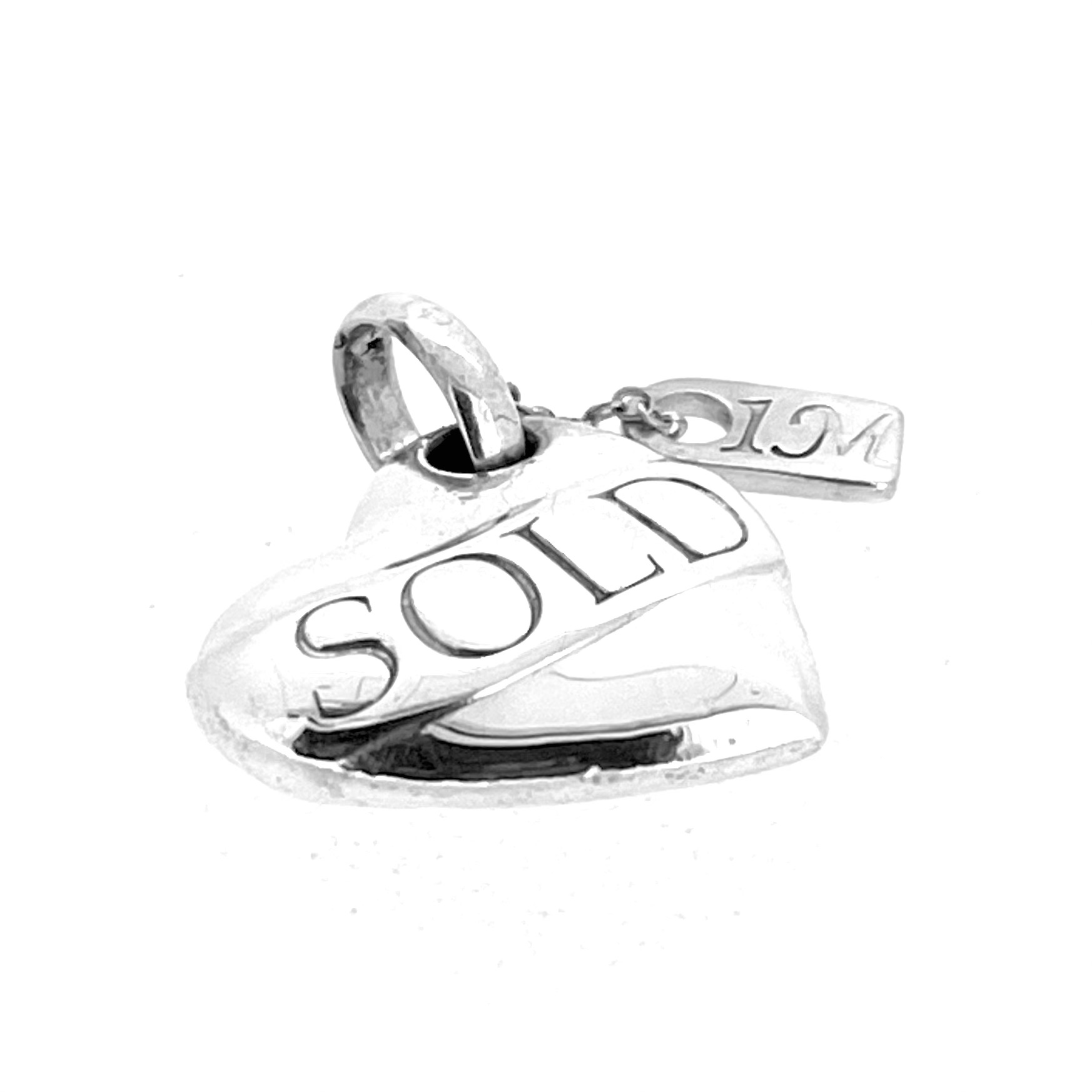 Vintage 2010 Links of London Sold 1M Heart Charm Sterling Silver