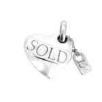 Vintage 2010 Links of London Sold 1M Heart Charm front view