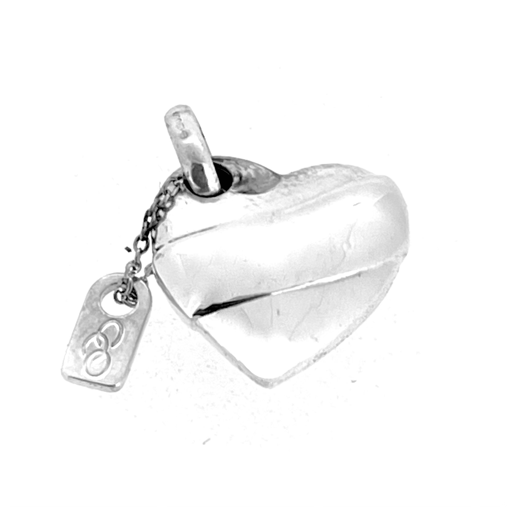 Vintage Links of London heart charm with 1M tag