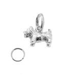 Links of London Westie Dog Charm with split ring attachment