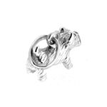 Close-up of West Highland Terrier charm with hallmarked bail