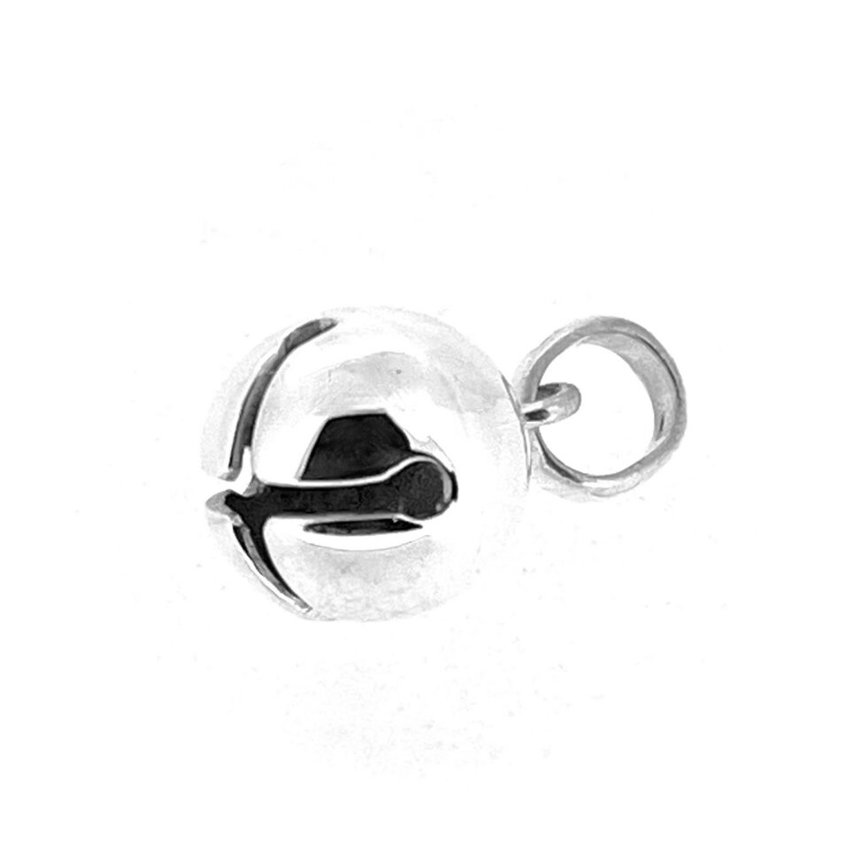 Links of London sterling silver sleigh bell charm front view