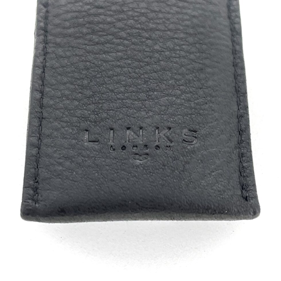 Leather slip case embossed with Links of London logo