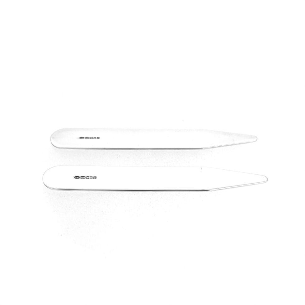 Polished sterling silver collar stiffeners from Links of London