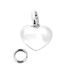 Vintage bridesmaid silver heart charm for Sweetie bracelet