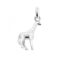 Side profile of sterling silver giraffe charm with 2011 hallmark