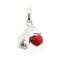 Vintage Links of London Hedgehog Charm with Red Enamel Apple