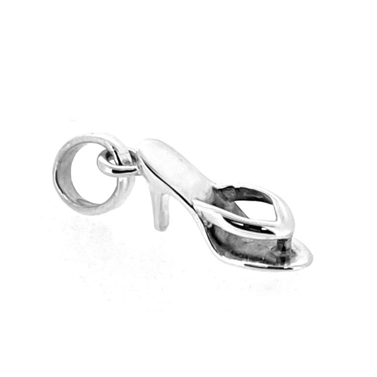 Vintage Links of London mule sandal charm showing heel detail