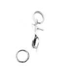 Side view of sterling silver mule sandal charm with 2007 hallmark