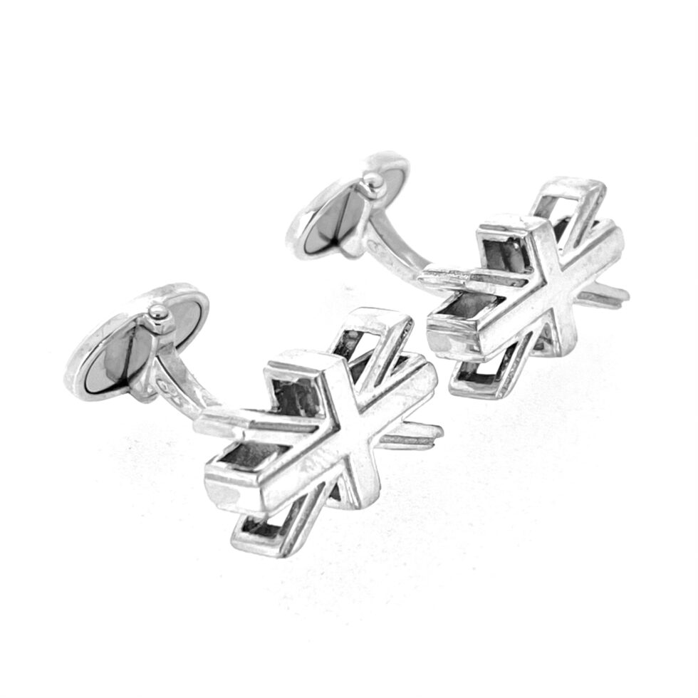 Rare vintage Links of London Olympic cufflinks in silver