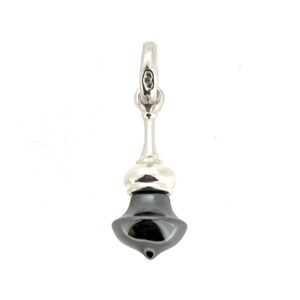 Vintage Links of London Russian Dome Charm with hematite and silver