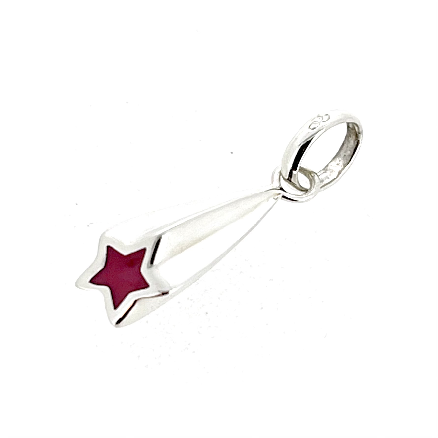 Vintage Links of London shooting star charm on white background