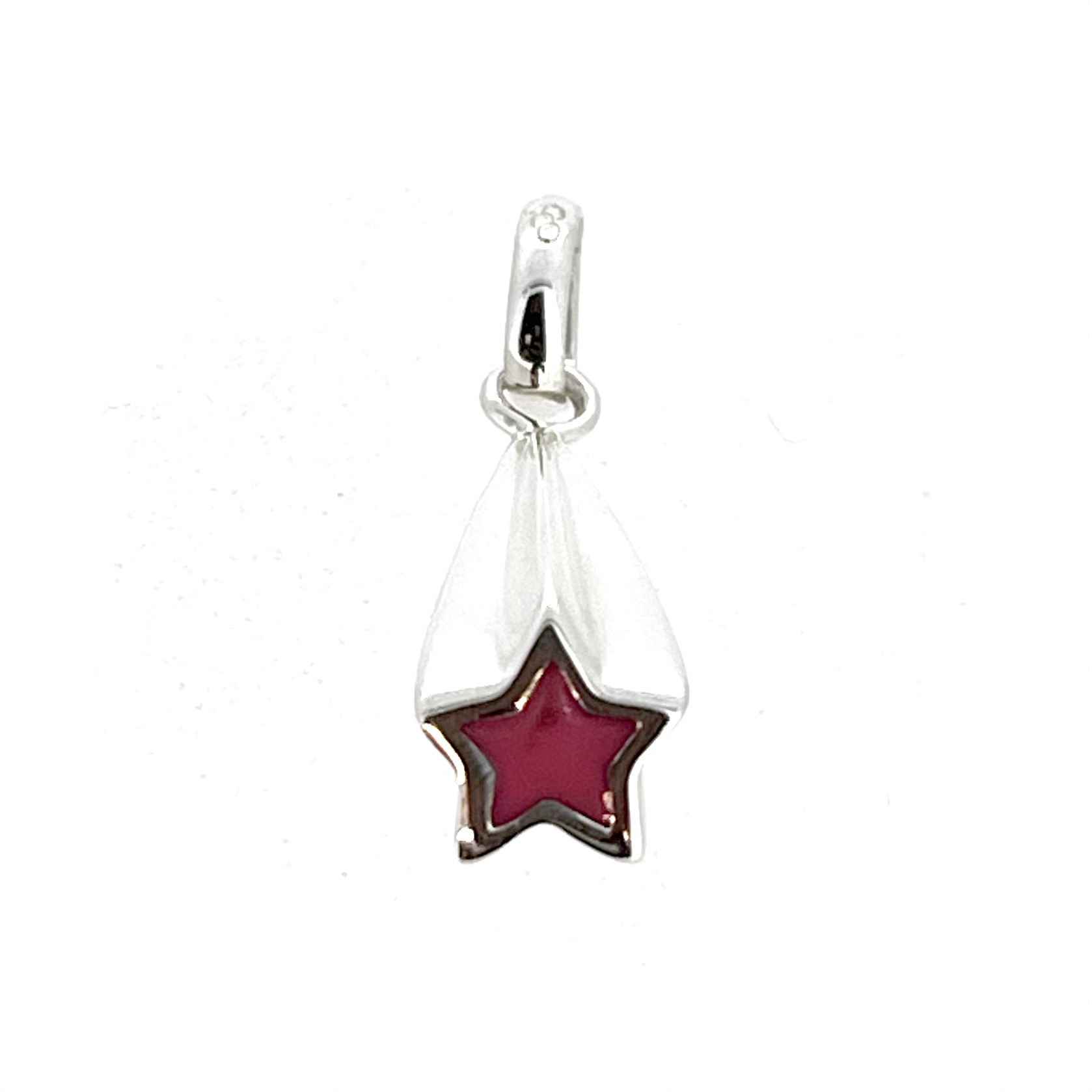 Vintage Links of London Shooting Star Charm with pink enamel star