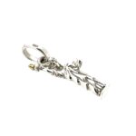 Side angle of Statue of Liberty Charm showing detailed robe design