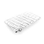 Side view of sterling silver crocodile card holder by Links of London.
