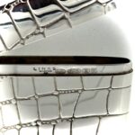 Hallmarks inside 1998 Links of London crocodile silver card holder.