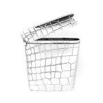 Rare Links crocodile pattern card holder with UK hallmarks.