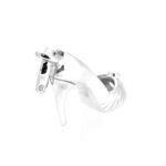 Vintage Links of London Pleated Peep Toe Charm against white background