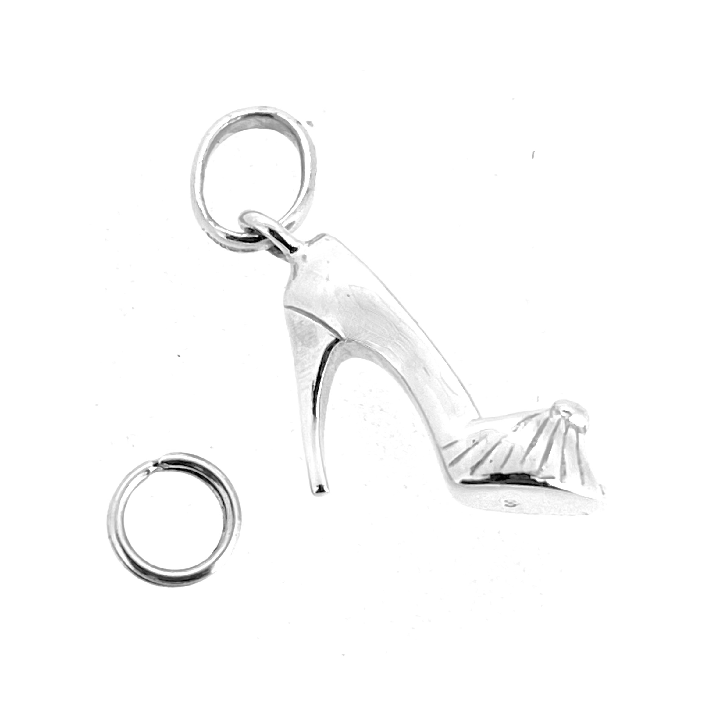 Collectible high heel shoe charm with pleated front, 2009 hallmark