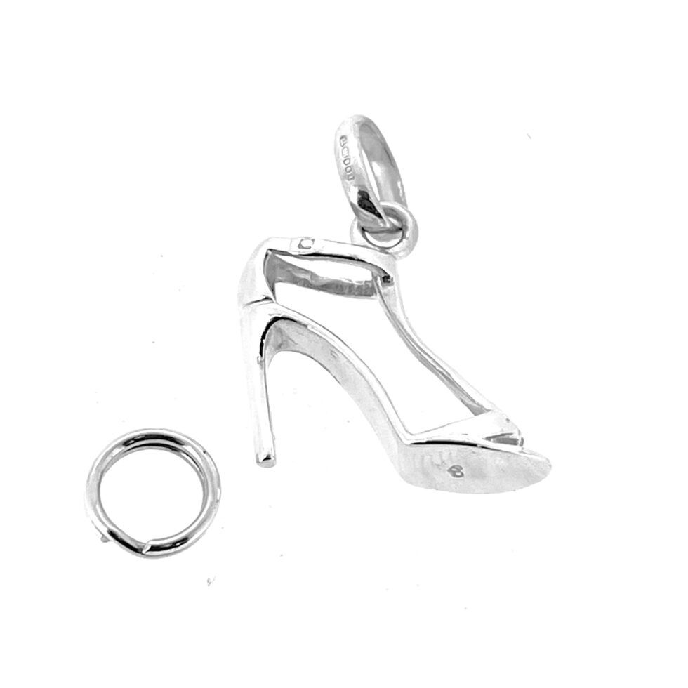 Vintage silver shoe charm with standard Links of London bail and split ring