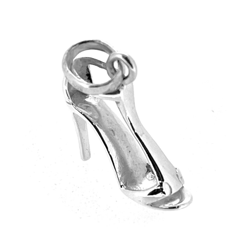 Links of London high heel shoe charm photographed from side angle