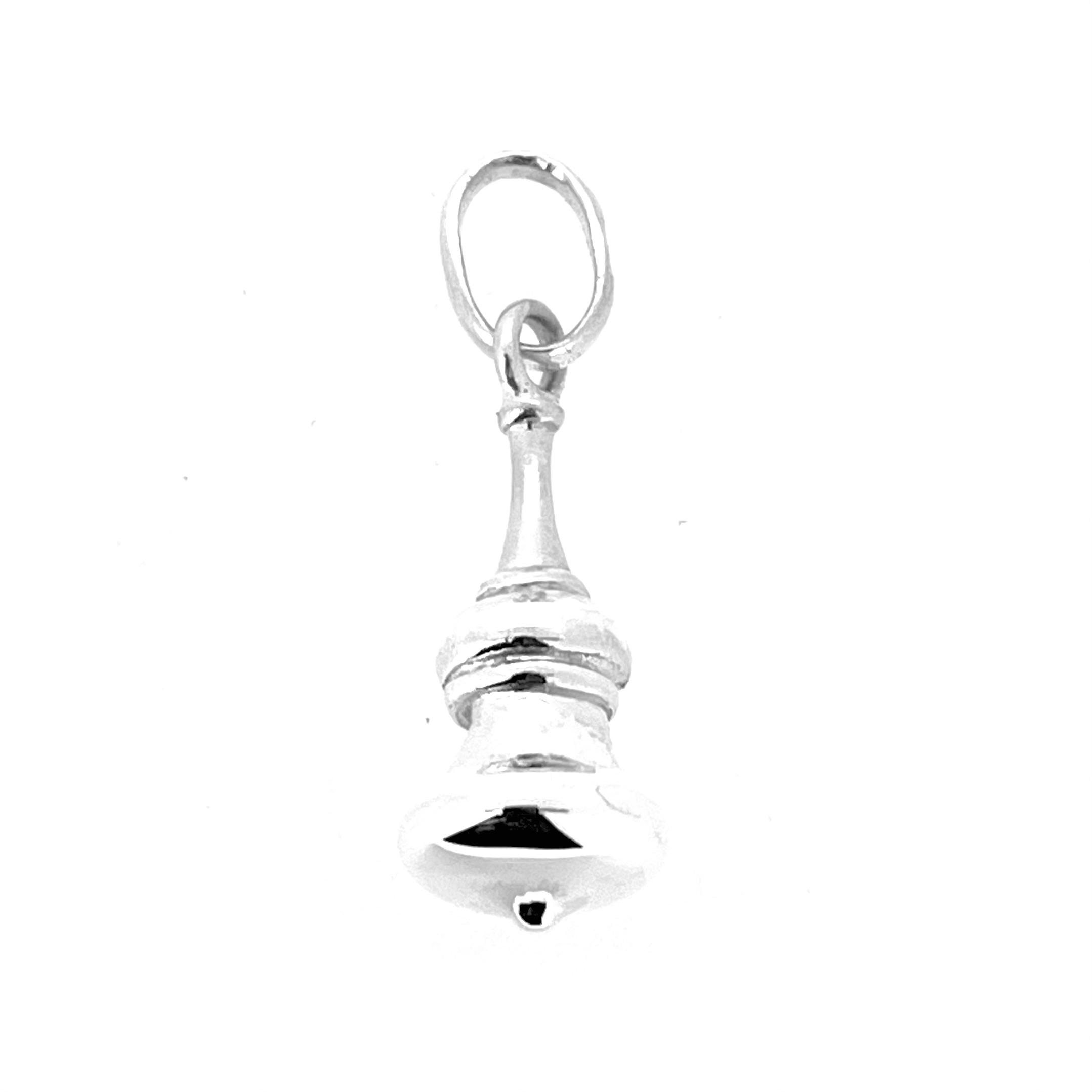 Links of London dome charm photographed on white background.