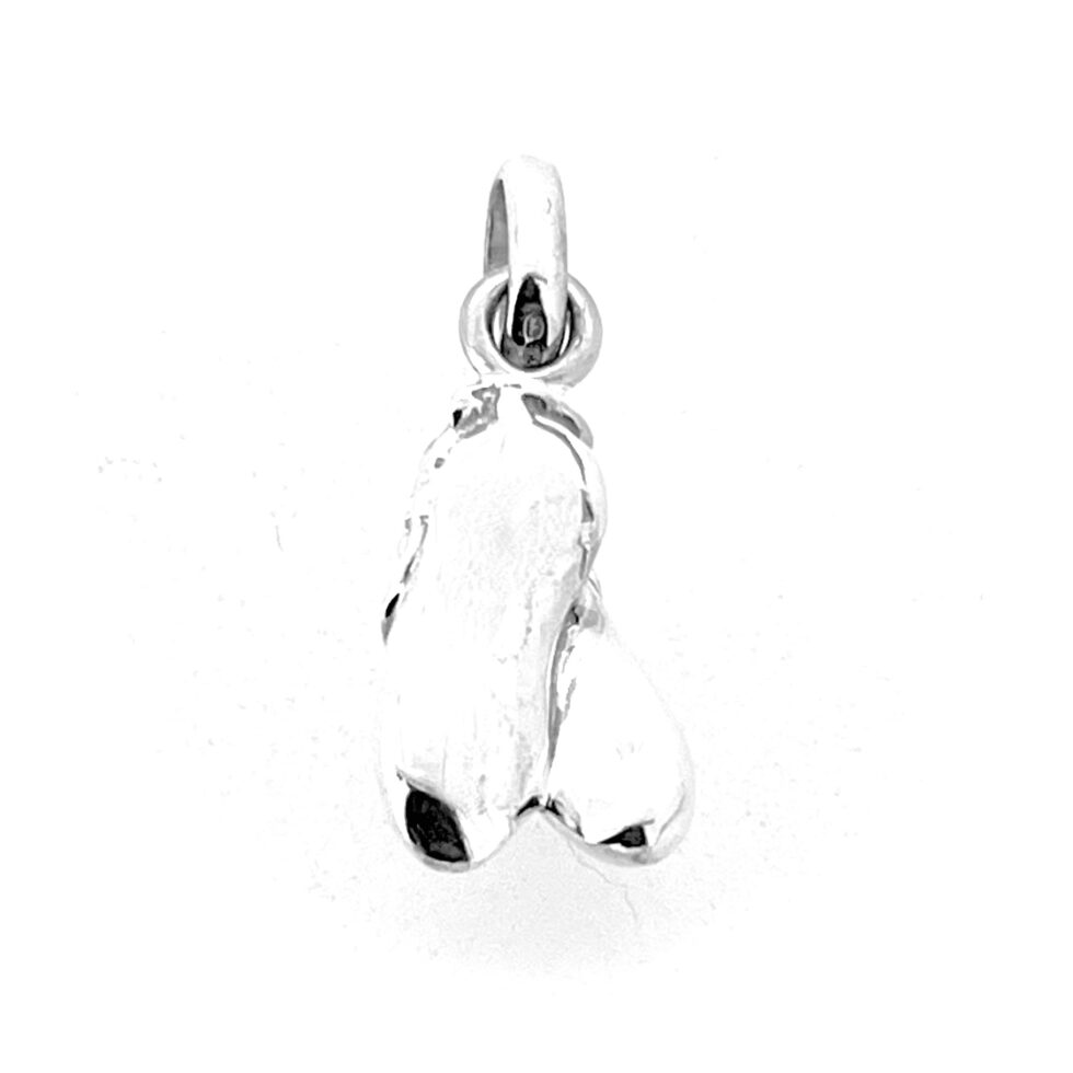 Links of London sterling silver ballet shoes pendant charm.