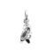 Vintage Links of London ballet shoes charm in sterling silver.
