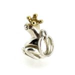 Vintage Frog Prince Links of London Charm three-quarter angle