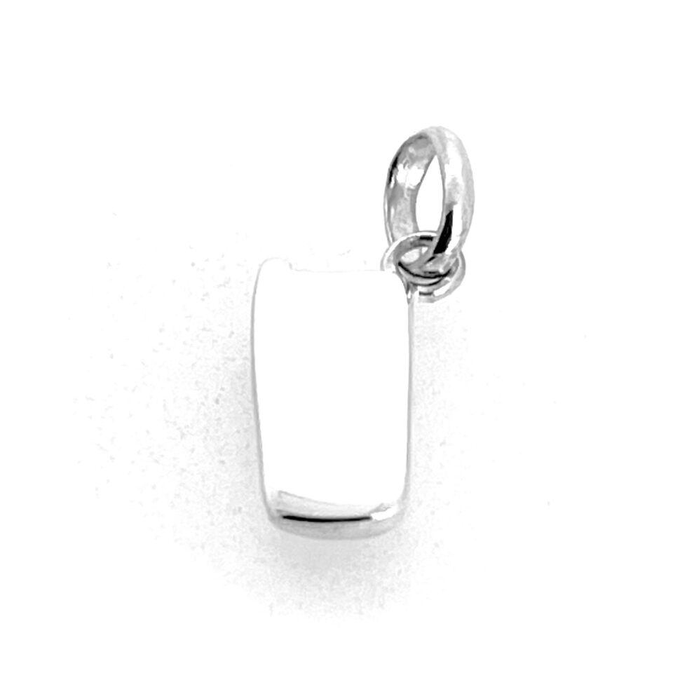 Close-up of sterling silver mobile phone charm from 2004