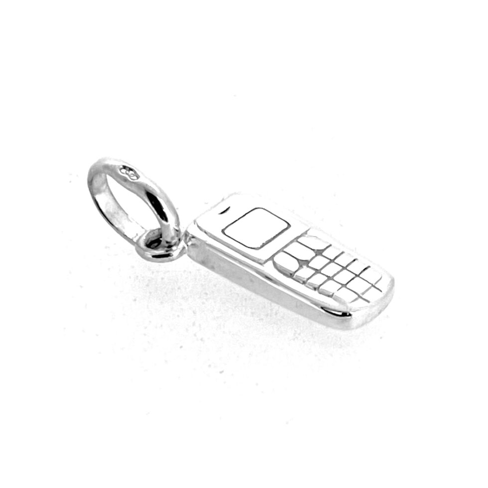 Side angle of Links of London vintage mobile phone charm