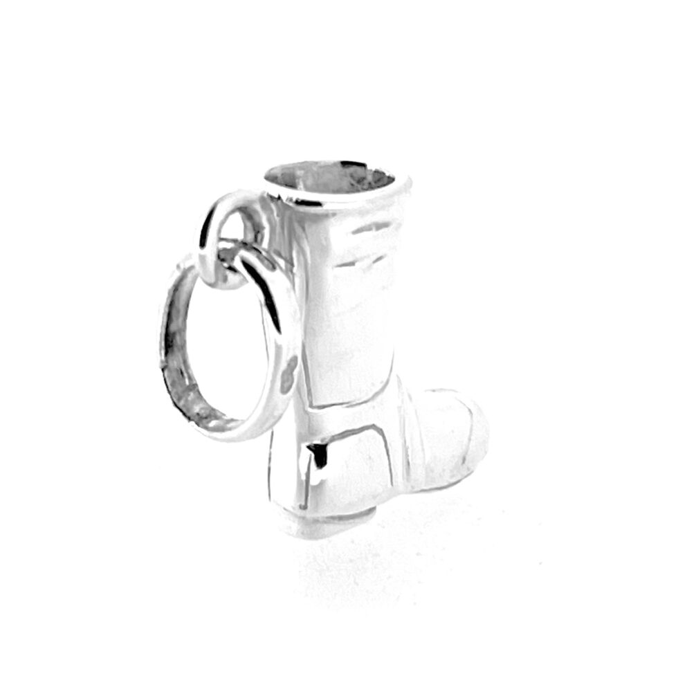 Angled photo highlighting polished silver detail.