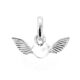 Vintage Links London charm shaped like heart with wings