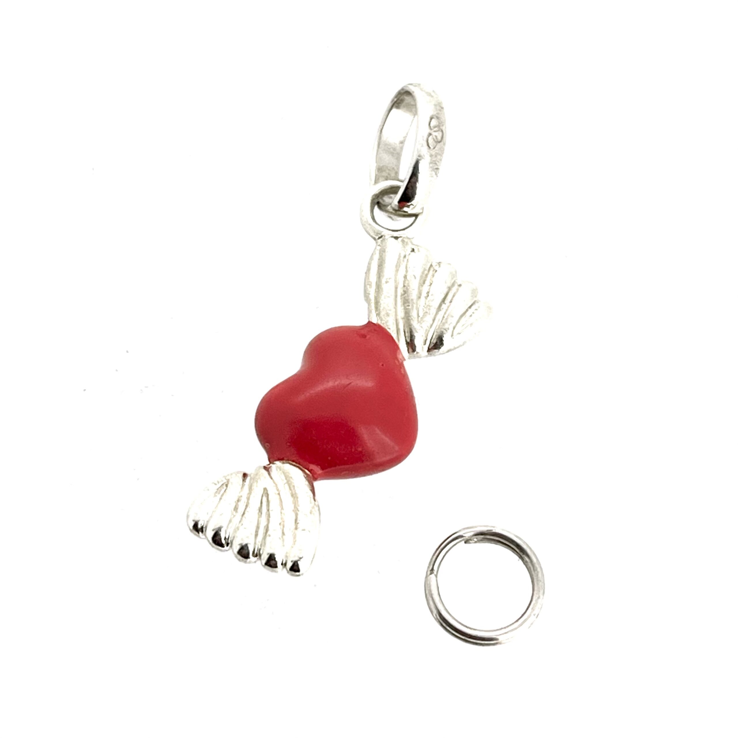 Sterling silver Sweetheart Charm restored and polished.