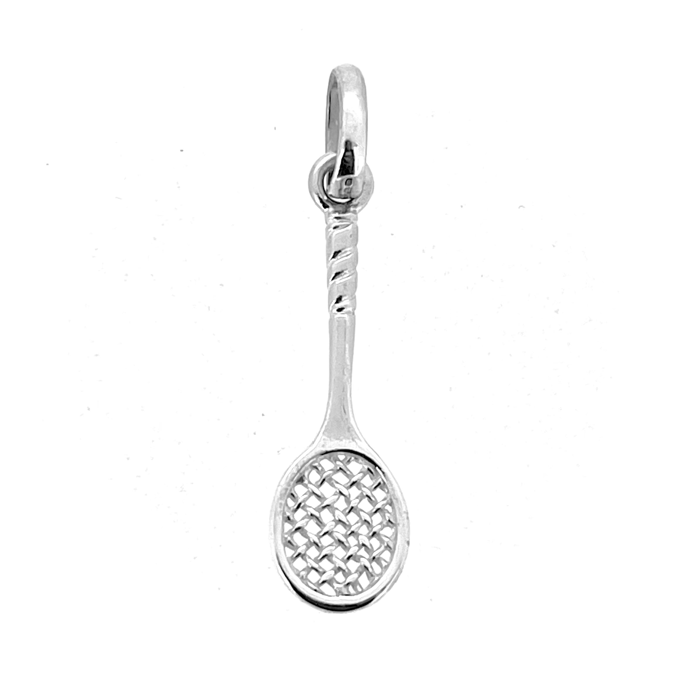 Sterling silver Links of London sporting charm shaped like racket