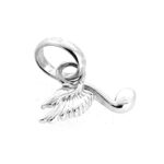 Polished quaver charm with wing detail, vintage 2011.